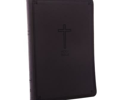 NKJV, Value Thinline Bible, Large Print, Charcoal Leathersoft, Red Letter, Comfort Print Hot on Sale