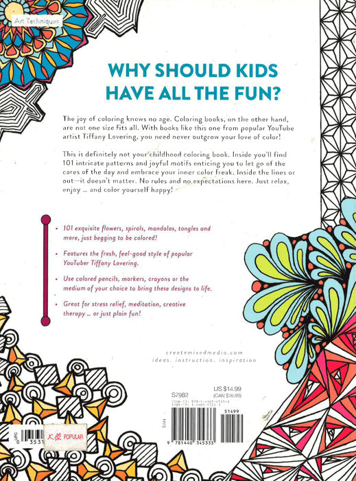 Love To Color: Petals, Patterns And Doodles Coloring Pages For Discount